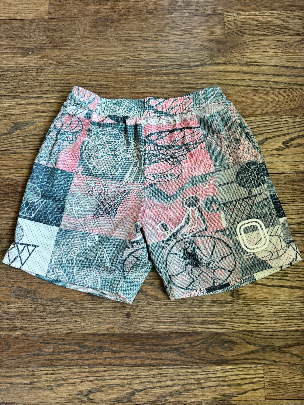 Overtime Athletic Mesh Shorts in Basketball Print size YXL
